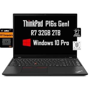 Lenovo ThinkPad P16s 16 WUXGA (AMD Ryzen 7 PRO 6850U, 32GB RAM, 2TB SSD, Radeon 680M Graphics) for $1,300