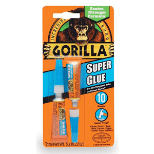 Gorilla Super Glue 3g Tube 2-Pack for $3