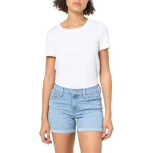 Levi's Women's Mid Length Shorts (Also Available in Plus), (New) Polar Seas, 32 for $20