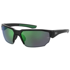 Under Armour Blitzing Sunglasses Black | Green for $36