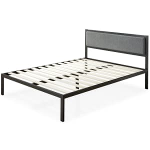 Zinus Korey Metal King Platform Bed w/ Upholstered Headboard for $148 Zinus Korey Metal King Platform Bed w/ Upholstered Headboard for $148