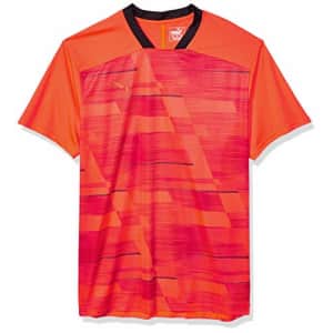 PUMA Men's FtblNXT Graphic Shirt, Nrgy Red/Black, S for $13
