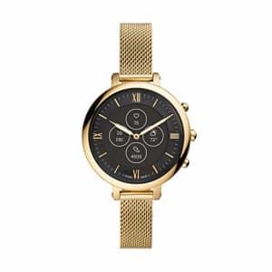 Fossil Women's Monroe Stainless Steel Mesh Hybrid HR Smartwatch, Color: Gold (Model: FTW7038) for $239 Fossil Women's Monroe Stainless Steel Mesh Hybrid HR Smartwatch, Color: Gold (Model: FTW7038) for $239