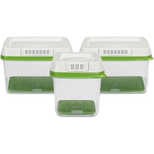 Rubbermaid FreshWorks Food Storage Containers 3-Pack for $28 Rubbermaid FreshWorks Food Storage Containers 3-Pack for $28