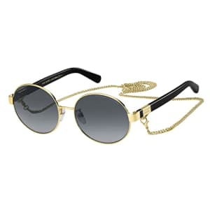Marc Jacobs Women's Marc 497/G/S Oval Sunglasses, Gold/Gray Shaded, 56mm, 17mm for $120