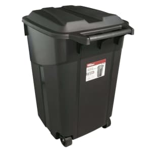 Hyper Tough 45 Gallon Wheeled Heavy Duty Plastic Garbage Can for $30