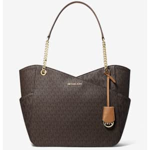 Michael Michael Kors Jet Set Large Logo Shoulder Bag for $119