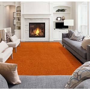 Ottomanson Collection shag area rug, 5'3" x 7', Orange for $56 Ottomanson Collection shag area rug, 5'3" x 7', Orange for $56