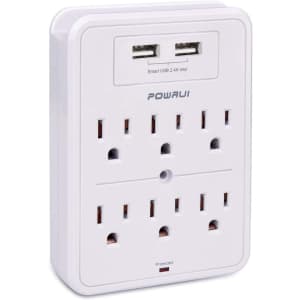 Powrui USB Wall Charger Surge Protector for $10 Powrui USB Wall Charger Surge Protector for $10
