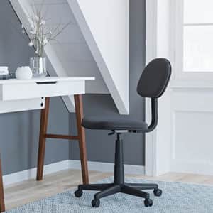 Flash Furniture Low Back Swivel Task Office Chair - Adjustable Black Student Chair with Padded Mesh for $55
