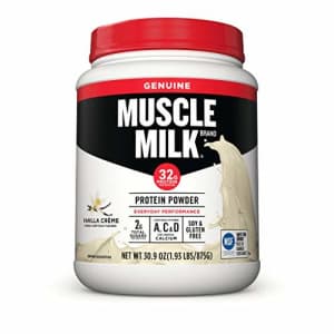 Muscle Milk Lean Muscle Vanilla Creme Protein Powder, 1.93 Pound (Pack of 1) for $40