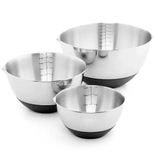 Martha Stewart Non-Skid Mixing Bowls w/ Measurements for $21