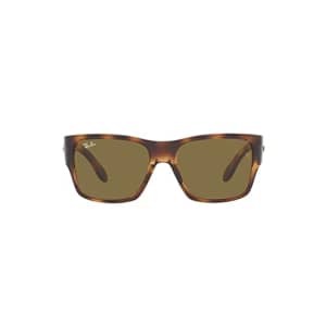 Ray-Ban Junior Kids' RJ9287S Square Sunglasses, Havana/Dark Brown, 51 mm for $88