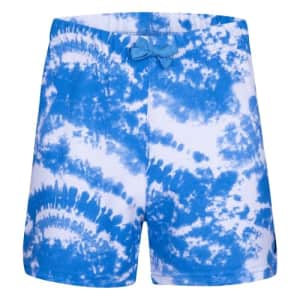 Hurley Girls' Knit Pull On Shorts, Blue Tie Dye, S for $11