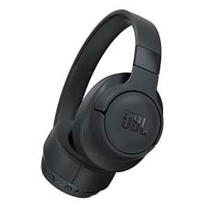 JBL TUNE Wireless Noise-Cancelling Headphones - Black - JBLT750BTNCBLKAM (Renewed) for $100
