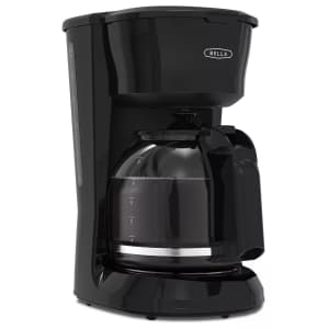 Bella 12-Cup Glass Carafe Drip Coffee Maker for $10