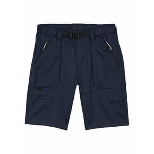 Wrangler Boys' Straight Fit Outdoor Shorts, Midnight Blue Heather, Large for $18