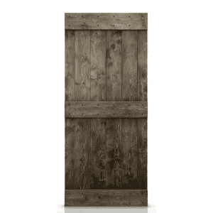 36x84" Mid-Bar DIY Knotty Pine Wood Interior Sliding Barn Door for $295