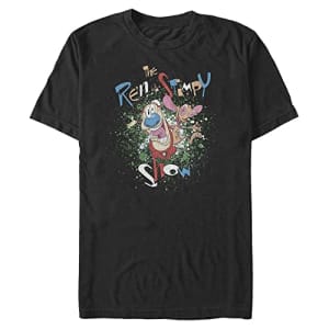 Nickelodeon Big & Tall Ren & Stimpy Vintage RS Men's Tops Short Sleeve Tee Shirt, Black, 4X-Large for $20 Nickelodeon Big & Tall Ren & Stimpy Vintage RS Men's Tops Short Sleeve Tee Shirt, Black, 4X-Large for $20