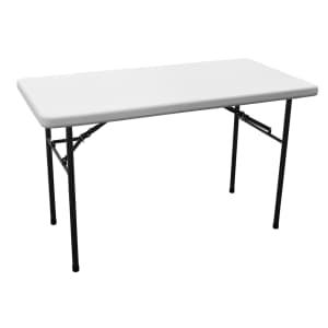 Living Accents 48" Rectangular Folding Table for $40 Living Accents 48" Rectangular Folding Table for $40