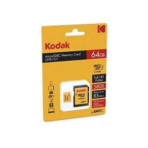 Kodak 32GB Class 10 UHS-I U1 microSDHC Card with Adapter for $10