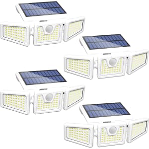 Incx Solar LED Flood Light 4-Pack for $35