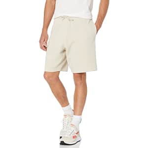 Reebok Men's Standard Fleece Shorts, Stucco, Small for $13