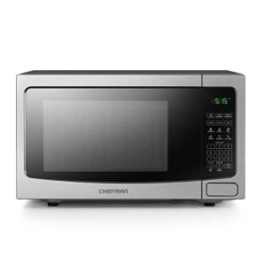 Chefman Countertop Microwave Oven 1.1 Cu. Ft. Digital Stainless Steel Microwave 1000 Watts with 6 for $108