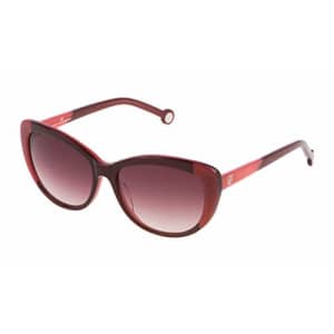 Carolina Herrera Designer Sunglasses SHE648-OGEV in Burgundy Rose Gradient Lens for $46