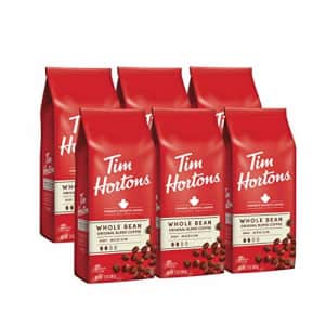 Tim Hortons Whole Bean Original, Medium Roast Coffee, Made with 100% Arabica Beans, 12 Ounce Bag, for $44