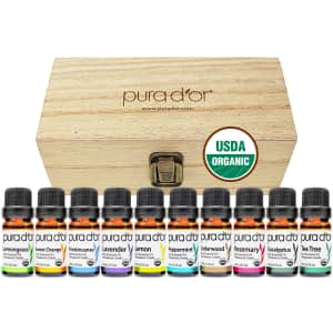 Pura d'or Organic Essential Oils Set for $17 Pura d'or Organic Essential Oils Set for $17