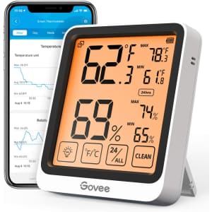 Govee Indoor Hygrometer Thermometer for $15 Govee Indoor Hygrometer Thermometer for $15