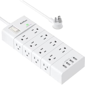Addtam 16-Outlet Surge Protector w/ 4 USB Ports for $17