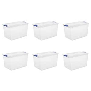 Sterilite 66-Quart Latch Box Storage Tote 6-Pack for $42
