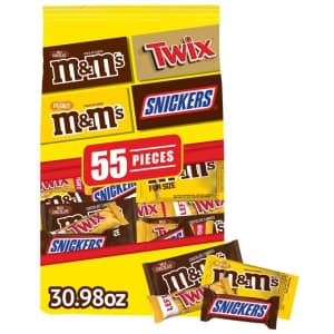 M&M'S / Twix / Snickers Variety 55-Piece Pack for $9