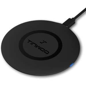 Tinwoo QI-Certified 15W Max Wireless Charger for $9