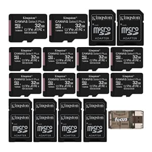 Kingston Canvas Select Plus 32GB UHS-I microSDHC Memory Card with SD Adapter (10-Pack) with Focus for $40