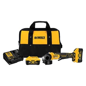 DEWALT 20V MAX* Angle Grinder Tool Kit, 4-1/2-Inch, Paddle Switch with Brake (DCG413R2) for $347