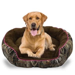 Realtree Edge Camo Bolster Pet Bed for $28 Realtree Edge Camo Bolster Pet Bed for $28