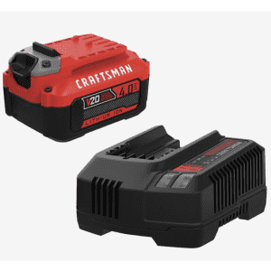 Craftsman 20V 4Ah Li-Ion Battery w/ Charger: $79