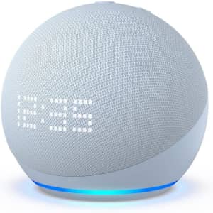 Amazon Echo Dot w/ Clock (5th-Gen, 2022) for $40