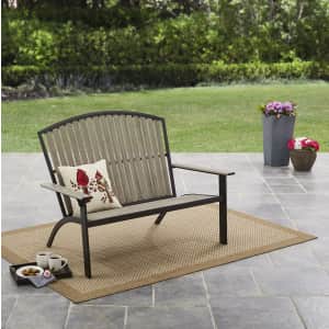 Mainstays Springview Hills Resin Outdoor Adirondack Bench for $47 Mainstays Springview Hills Resin Outdoor Adirondack Bench for $47
