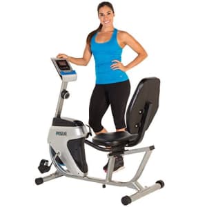 Progear 555LXT Magnetic Tension Recumbent Bike with Workout Goal Setting Computer for $214