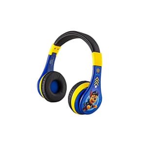 eKids Paw Patrol Kids Bluetooth Headphones with Microphone, Volume Reduced Kids Headphones for for $44