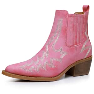 Globalwin Women's Slip-On Cowgirl Boots for $13 Globalwin Women's Slip-On Cowgirl Boots for $13