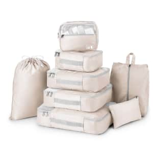 8-Piece Set of Luggage Packing Containers for $10