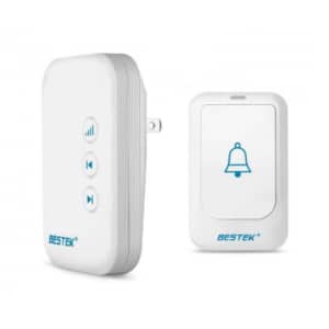 Bestek Wireless Doorbell Kit for $5
