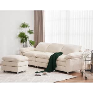 ZX Design 101" Cloud Sofa with Ottoman for $230 ZX Design 101" Cloud Sofa with Ottoman for $230
