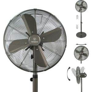 Westinghouse 16" Adjustable Tilt Oscillating Pedestal Fan for $38