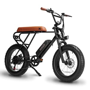 Hurley Mini Swell Electric Bike, 4-Inch Wide Tires, Shimano 6-Speed E-Bike, Hurley Black for $1,400 Hurley Mini Swell Electric Bike, 4-Inch Wide Tires, Shimano 6-Speed E-Bike, Hurley Black for $1,400